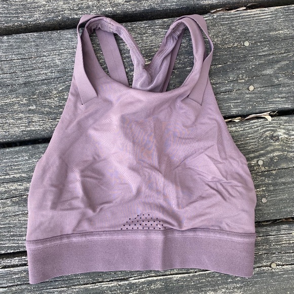 Lululemon x Soul Cycle Purple Taupe To The Beat Bra Size US 4 - Picture 1 of 7